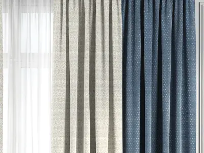 Curtain Set 134 3D model