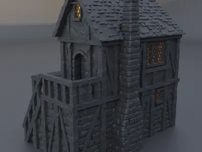 Town Blacksmith Tabletop Terrain 28 mm 3D print model