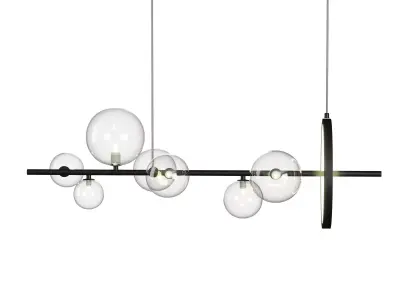 Rack and row lamp IONA L 3D model