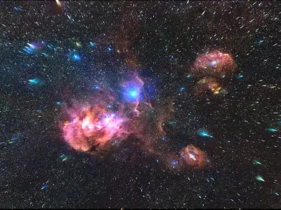 Running Chicken Nebula 3D model