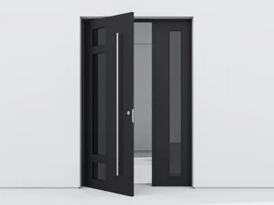 Aluminium door 116 3D model