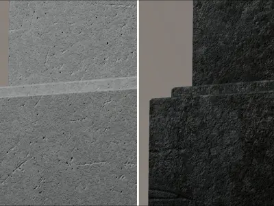 Christian Burial Cemetery Cross Tombstone tomb Low-poly 3D model