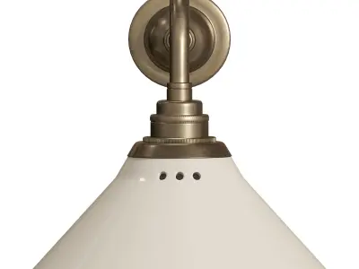Mini Creamware Wall Light by deVOL 3D model