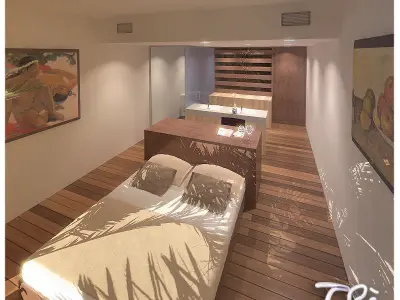 TROPICAL BEDROOM 3D model