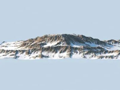 Snowy Mountain 3 3D model