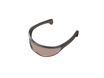 Future Technology Glasses v3 002 Low-poly 3D model