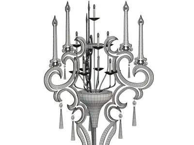Floor Lamp Metal 3D model purchase
