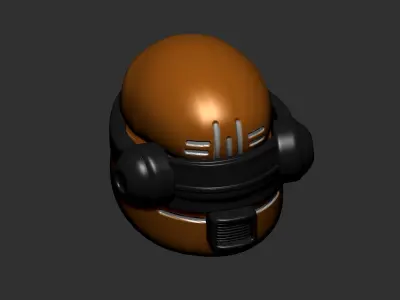 helmet high poly sculpt 3d printable ver 7 3D model 3D model 67