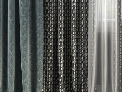 Curtain Set 286 3D model