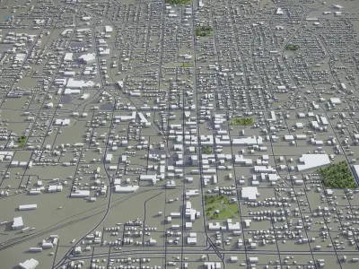 Tyler - Texas  Low-poly 3D model