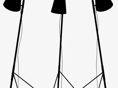 Floor lamp Outrigger BoConcept 3D model