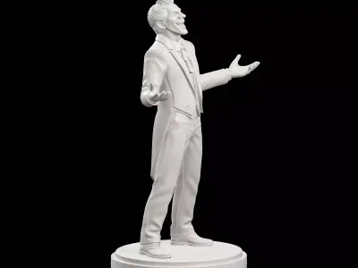 Joker DC Comics Statue On Base 3D print model