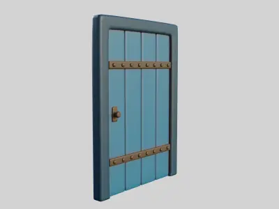 Cartoon Door 16a 3D model