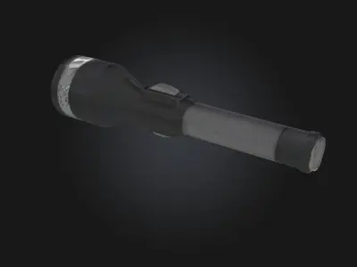 Vintage Torch  A Flame from the Past 3D model