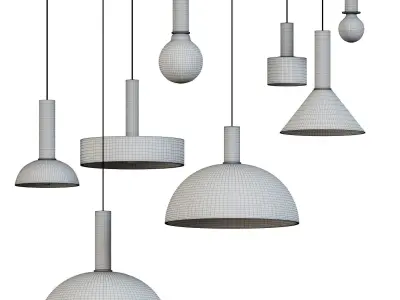 pendant light metal pendant lamp 3D model