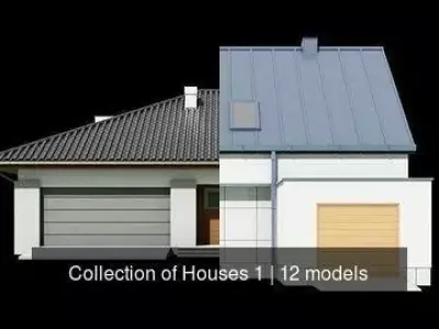 Collection of Houses 1 3D Model Pack