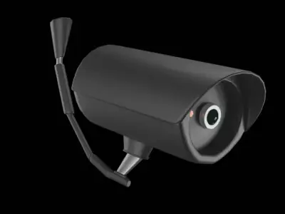 Simple Low Poly Security Camera Low-poly 3D model