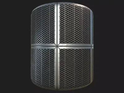 Seamless tillable PBR metal floor material Texture