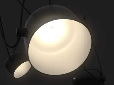 Multi Light Pendant Hanging Lamps 3D model