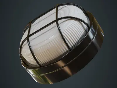 Bulkhead Light 2A Low-poly 3D model