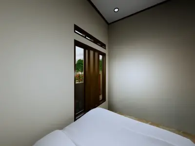 1 Floor Modern House Design Full Interior Paket 3D model