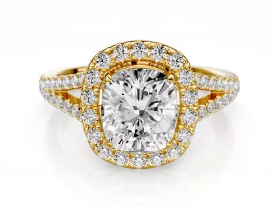 Engagement ring Lorena 1-50ct 3D print model