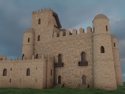 Gonder Fasiledes Fortress 3D model