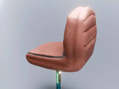 Stylized commander chair sci-fi 3D model