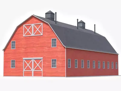 Farm Building 46 PBR Low-poly 3D model