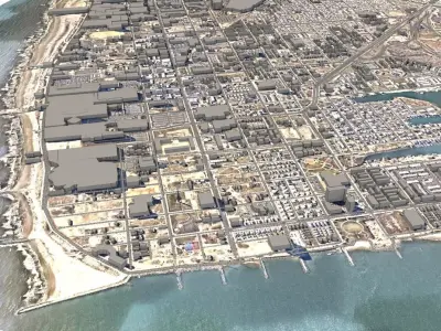 Atlantic City New Jersey USA 3D model