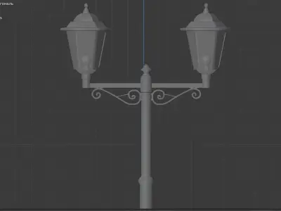 street light Low-poly 3D model shop