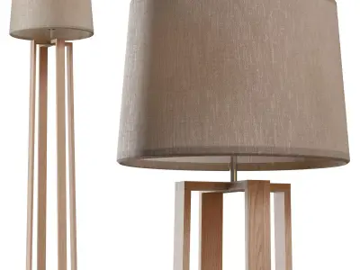 Freya Nubi FR5134-FL-01-BG floor lamp 3D model