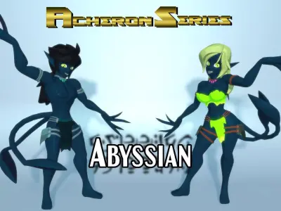 Acheron Abyssian Nude Low-poly 3D model