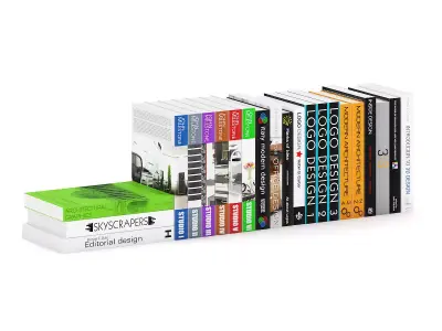 Architecture and Design Books 2 3D model