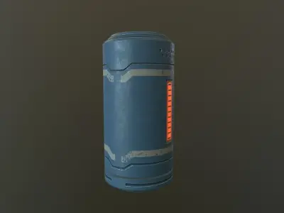Sci Fi Power Cell Low-poly 3D model