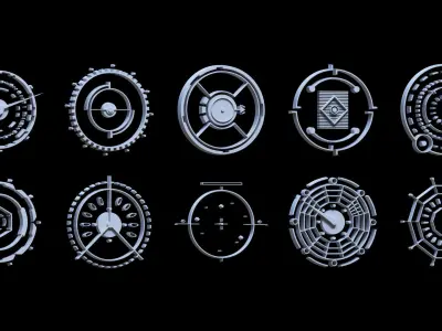 Sci-fi Hologram Base Mesh Vol 3 3D model