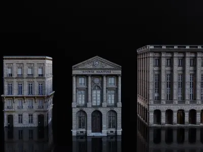 European Buildings Parisian Buildings 3D model