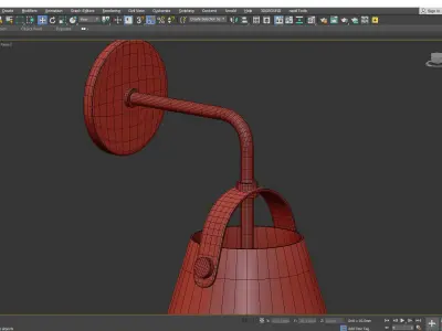 Mitzi Karin Wall Sconce Low-poly 3D model