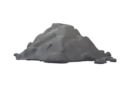 Pile of Dirt v1 003 Low-poly 3D model