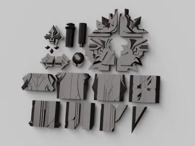 Genshin Impact - Wolfs Gravestone - 3d file stl 3D print model