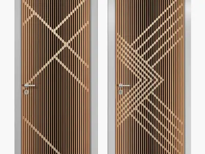 3D Modern door 3D model