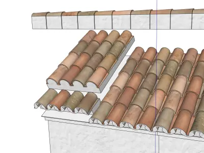 RomanRoofTile 3D model