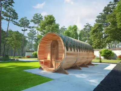 Bathhouse barell 3D model