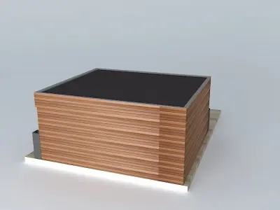 Modern small home exterior Free 3D model