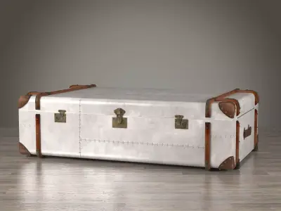 Metal Trunk Table 3D model