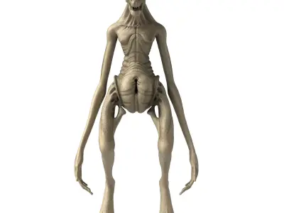 Alien Newborn 3D model