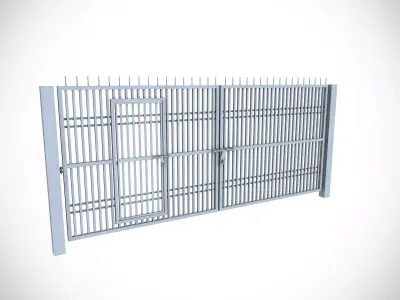 Gate1 Low-poly 3D model