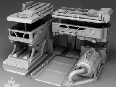 Martian Management Headquarters 3D print model