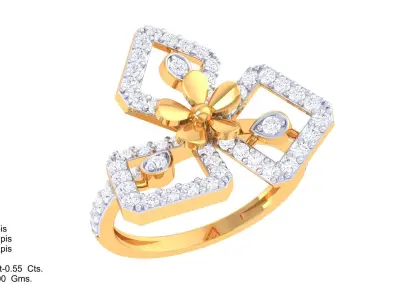  Women Ring MTL 3dm STL OBJ FBX Details 3D print model 18