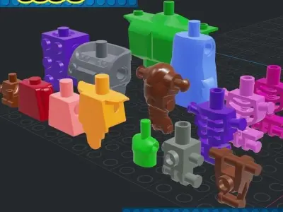 Lego - Minifigures Body 3D print model